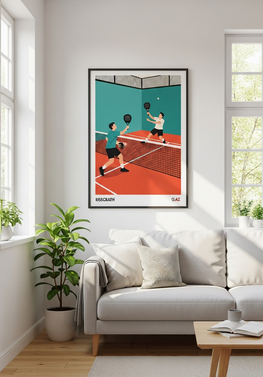 Duelo de cristal · Padel Art Print