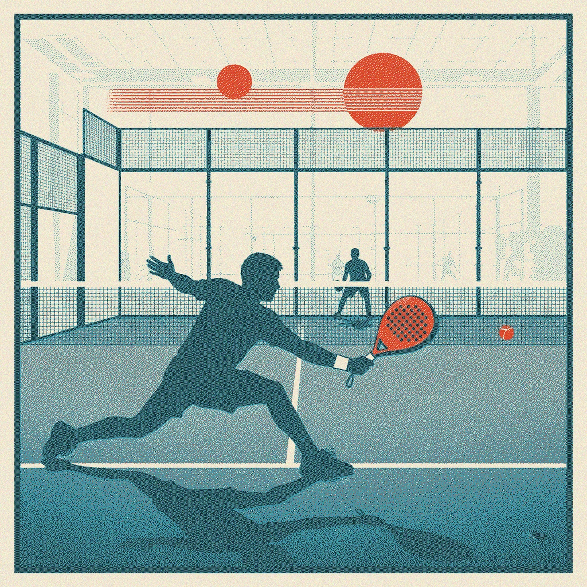 Contragolpe · Padel Art Print