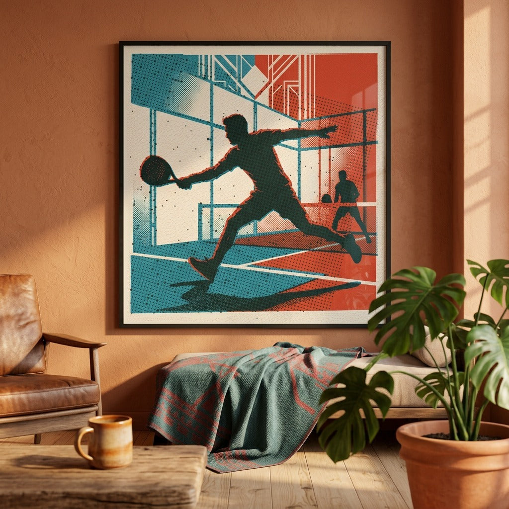 Duelo de cristal · Padel Art Print