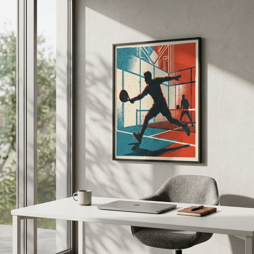 Duelo de cristal · Padel Art Print
